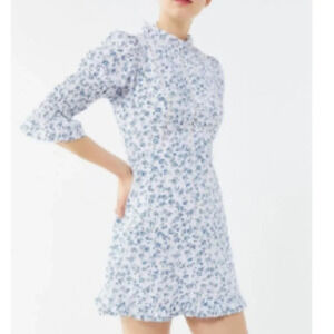 Laura Ashley UO Exclusive Maisy Mock Neck Mini Dress size large